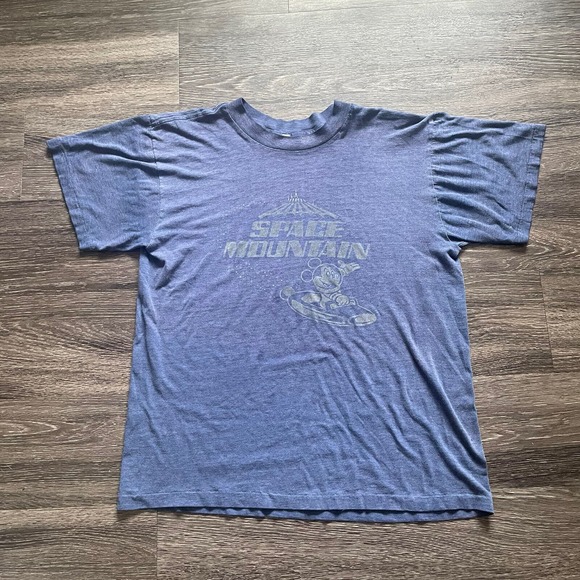 Vintage 90s Disney‎ Space Mountain T Shirt Adult Large Single Stitch